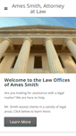 Mobile Screenshot of ames-law.com